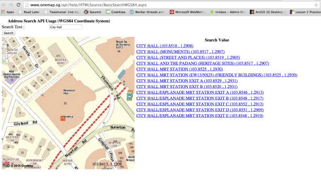 Onemap Api Responsive OneMap UI using media query and flex box – Brain Dump